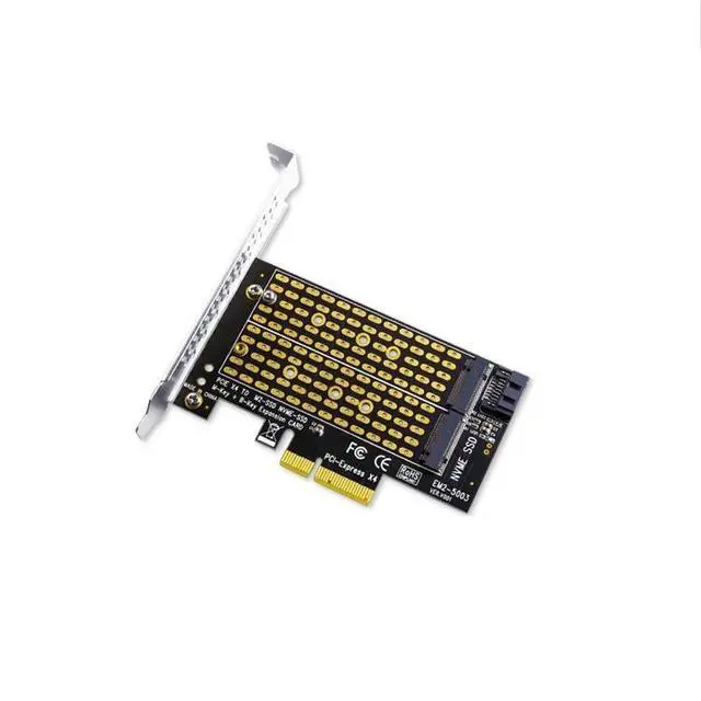 Alt view image 3 of 7 - NVMe to PCIe 4.0 Adapter Card M.2 NVMe SSD to PCI-E 4.0 x4 Expansion Card, Desktop Solid State Drive Converter, Supports 2230/2242/2260/2280 NVMe Drives