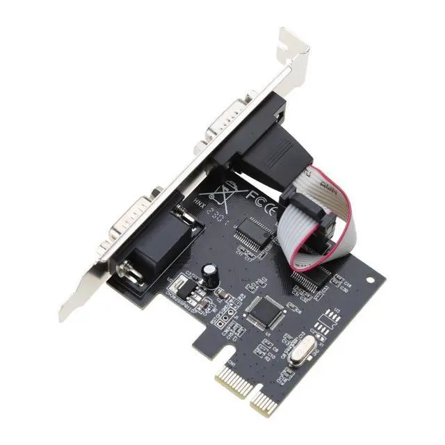 Alt view image 3 of 7 - PCIe to 2-Port RS232 Serial Card 9-Pin COM Port Expansion Adapter, WCH382L Chipset, Parallel Port Converter, PCI-E to DB9 Serial Interface Card for Desktop PC