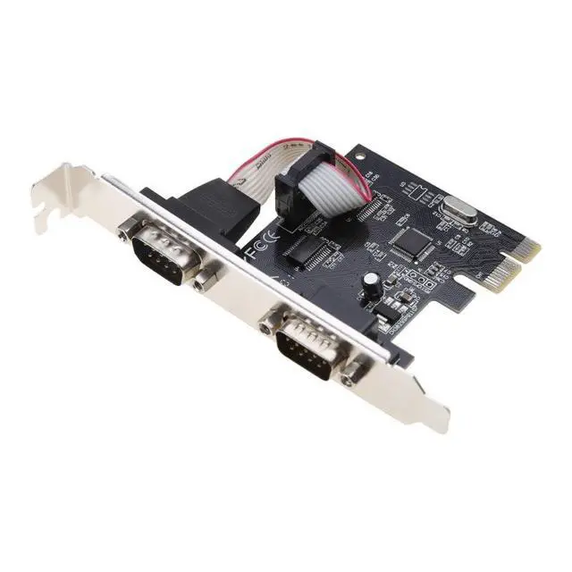 Alt view image 6 of 7 - PCIe to 2-Port RS232 Serial Card 9-Pin COM Port Expansion Adapter, WCH382L Chipset, Parallel Port Converter, PCI-E to DB9 Serial Interface Card for Desktop PC