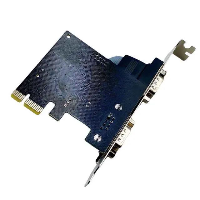 Alt view image 7 of 7 - PCIe to 2-Port RS232 Serial Card 9-Pin COM Port Expansion Adapter, WCH382L Chipset, Parallel Port Converter, PCI-E to DB9 Serial Interface Card for Desktop PC