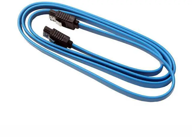 Alt view image 2 of 5 - High-Speed SATA 3.0 Data Cable SATA III HDD/ODD Serial Cable, Dual-Head with Latching Clips, Straight Connector, 6Gbps for Hard Drive / Optical Drive Connection - 1m
