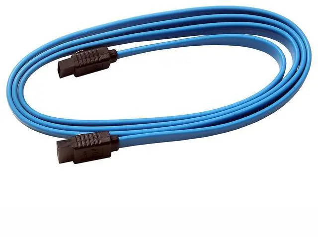 Alt view image 4 of 5 - High-Speed SATA 3.0 Data Cable SATA III HDD/ODD Serial Cable, Dual-Head with Latching Clips, Straight Connector, 6Gbps for Hard Drive / Optical Drive Connection - 1m