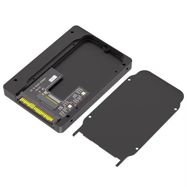Alt view image 2 of 7 - PCIe 3.0 NVMe M-Key M.2 to U.2 Adapter SFF-8639 Converter Card, Full Aluminum U.2 SSD Enclosure, 2.5" U.2 Hard Drive Adapter for NVMe SSD