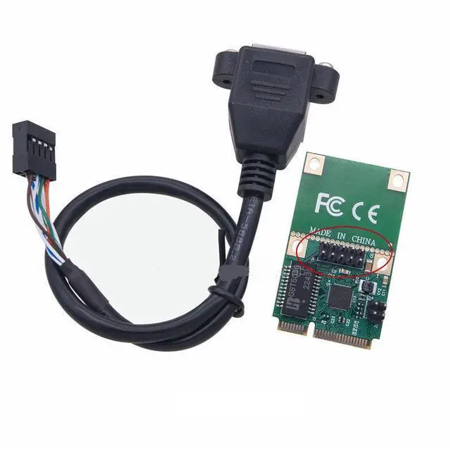 Main image of Mini PCIe Gigabit Network Card 1000M RJ45 Wired LAN Adapter for Desktop / Mini Computers, Full-Height / Half-Height Form Factor, 10/100/1000Mbps - Straight needle style