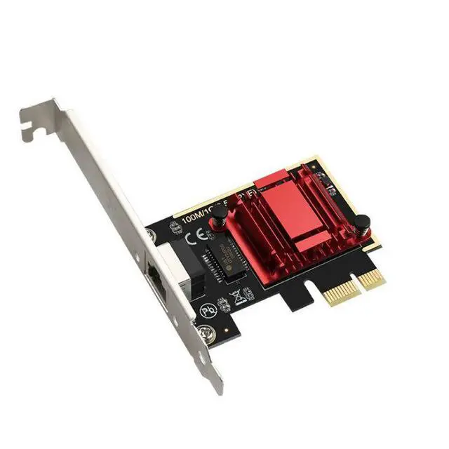 Alt view image 2 of 5 - 2.5G Ethernet Network Card PCIe to Gigabit LAN Adapter, 2500Mbps Wired NIC for Gaming / Diskless Boot, Supports PXE, Realtek RTL8125 Chipset