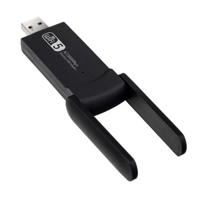 Alt view image 7 of 7 - 1300Mbps Dual-Band USB WiFi Adapter 5.8G / 2.4G AC1300 Wireless Network Card, Driver-Free for Windows 10/11, USB WiFi Receiver for Desktop / Laptop - RTL8812BU