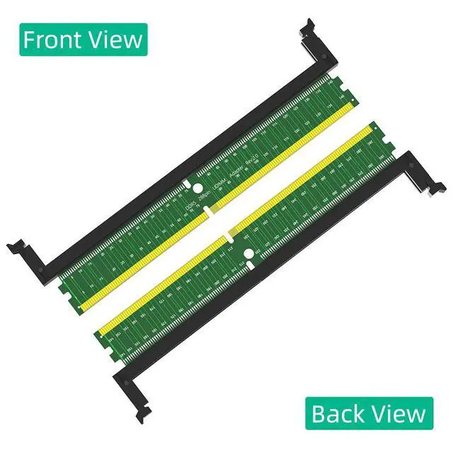 Alt view image 4 of 7 - DDR5 Memory Test Adapter Card Desktop DDR5 288-Pin UDIMM Protection Card, 5th Gen Memory Tester with Ejector Latches, Memory Module Protection Adapter - DDR5 "Short Ear"