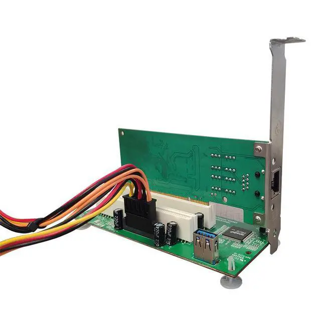 Alt view image 3 of 6 - 2-Port PCIe to PCI Adapter PCI-E to Dual PCI Slot Expansion Card, Supports Capture Card / Tax Card / Sound Card / USB PCI Card, Desktop Bridge Converter