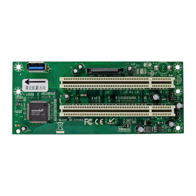 Alt view image 2 of 4 - PCIe x1 to 2 x PCI Slot Expansion Card PCI-E to Dual PCI Adapter, Detachable / Split Design, Plug-and-Play, Driver-Free for Legacy PCI Devices