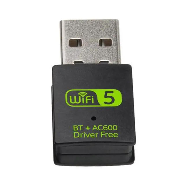 Alt view image 4 of 7 - 600Mbps Dual-Band USB Bluetooth WiFi Adapter 2-in-1 Wireless Network Card with Bluetooth, Driver-Free for Desktop / Laptop PC, 2.4G / 5G WiFi + BT Combo