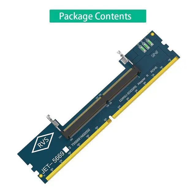 Alt view image 5 of 6 - DDR5 Laptop Memory Slot to DDR5 Desktop Adapter Card SO-DDR5 to DDR5 Adapter (RVS)