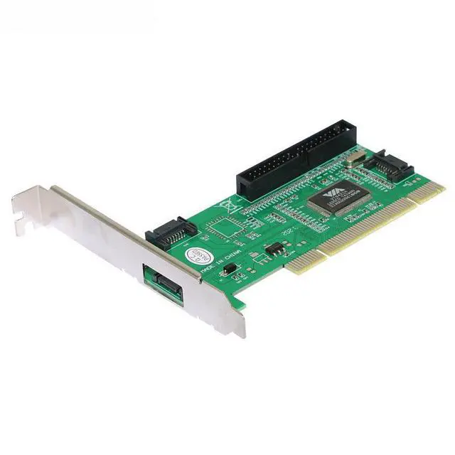 Alt view image 3 of 7 - VIA VT6421 PCI to SATA / eSATA / IDE Adapter Card PCI to SATA + IDE Combo Expansion Card, Desktop Hard Drive Converter for Legacy & SATA HDD/SSD