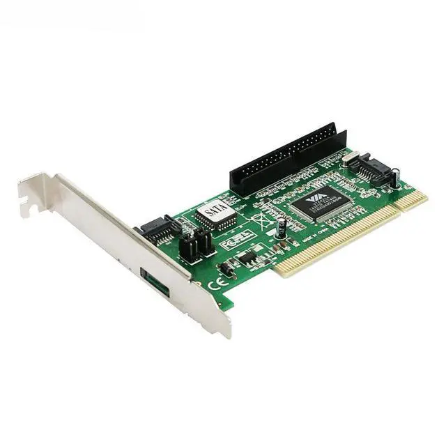 Alt view image 2 of 7 - VIA VT6421 PCI to SATA / eSATA / IDE Adapter Card PCI to SATA + IDE Combo Expansion Card, Desktop Hard Drive Converter for Legacy & SATA HDD/SSD