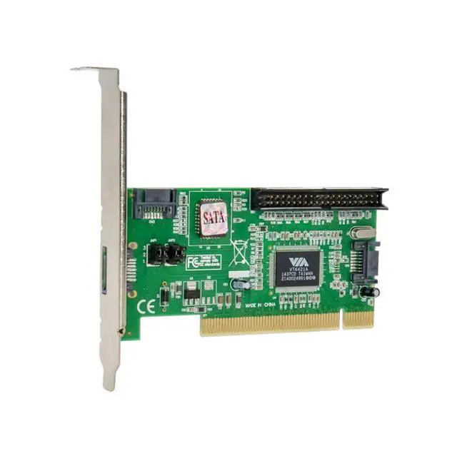 Alt view image 5 of 7 - VIA VT6421 PCI to SATA / eSATA / IDE Adapter Card PCI to SATA + IDE Combo Expansion Card, Desktop Hard Drive Converter for Legacy & SATA HDD/SSD