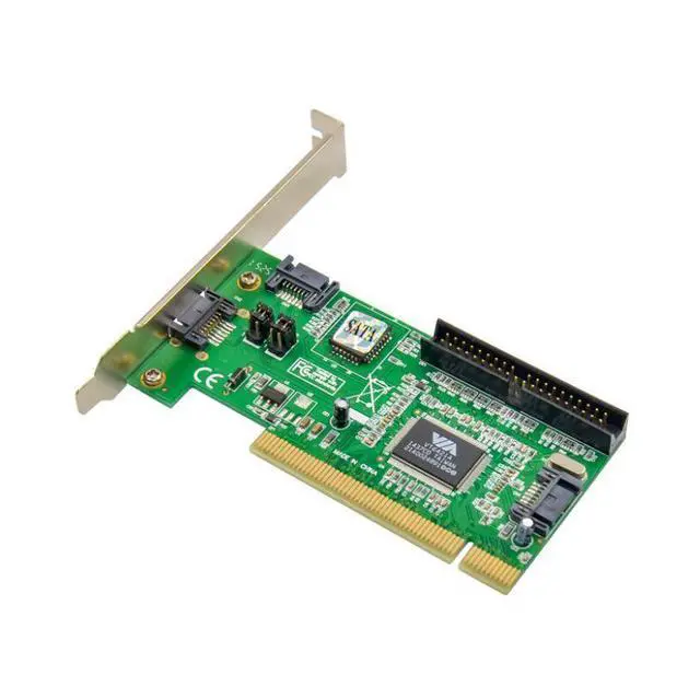 Alt view image 4 of 7 - VIA VT6421 PCI to SATA / eSATA / IDE Adapter Card PCI to SATA + IDE Combo Expansion Card, Desktop Hard Drive Converter for Legacy & SATA HDD/SSD
