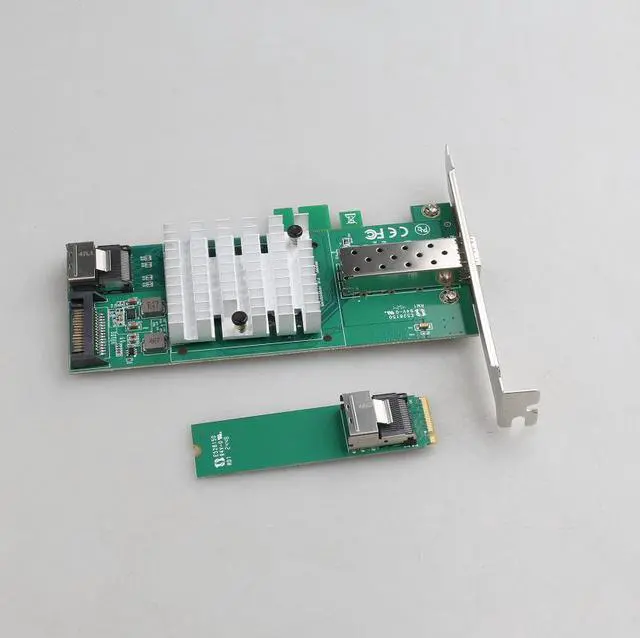 Alt view image 5 of 5 - M.2 to 10G SFP+ Fiber Network Card 82599 10Gbps Ethernet Adapter, X520-DA1, for Cybercafé / Gaming Hotel / Diskless Boot / LAN Center