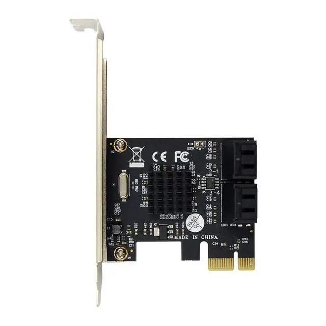 Alt view image 4 of 6 - 4-Port SATA 3.0 PCIe Card 6Gbps SATA III Expansion Adapter, IPFS / NAS Storage Extension Card, 9215 Support for Desktop/Server