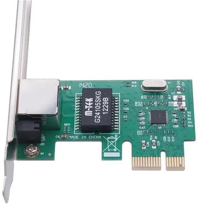 Alt view image 2 of 3 - PCI-E Gigabit Ethernet Card RTL8111E 1000Mbps RJ45 Network Adapter, Driver-Free, Desktop Internal Wired LAN Controller