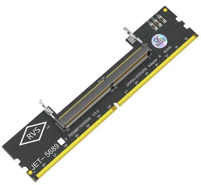 Main image of Upgraded DDR5 SO-DIMM to Desktop DIMM Adapter Laptop DDR5 RAM to PC Motherboard Test Card, Notebook Memory to Desktop Converter for Testing