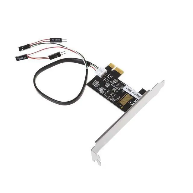 Alt view image 6 of 6 - PCIe Interface Desktop Power Switch for PC External Computer Case On/Off / Reset Button, Motherboard Remote Power Controller for Home / Cybercafé