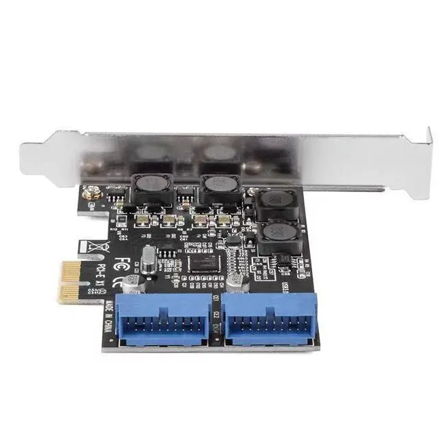 Alt view image 4 of 4 - Desktop USB 3.0 Front Panel Expansion Card PCIe to USB 3.0 Adapter with 19/20-Pin Internal Header, NEC Chipset, for Case Front Ports / Motherboard Upgrade