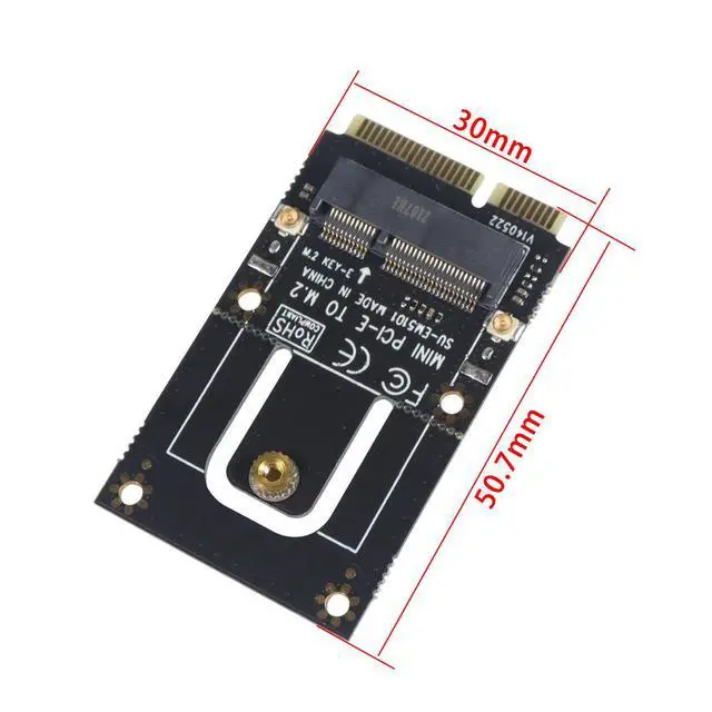 Alt view image 5 of 5 - NGFF M.2 to Mini PCIe Adapter Card Mini PCI-E to M.2 Converter for Wireless / Bluetooth / WWAN Modules, M.2 to Mini PCIe Slot Adapter