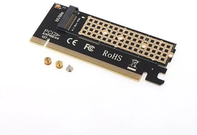 Main image of PCIe to M.2 NVMe Adapter Card M.2 NVMe SSD Expansion Card for Desktop PC, PCI-E to M.2 Converter, Supports 2230/2242/2260/2280 NVMe Drives - (PCle X16)
