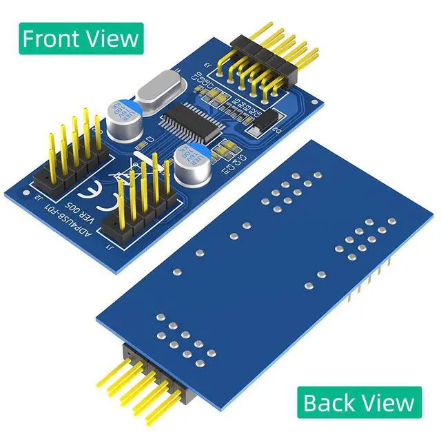 Alt view image 3 of 6 - USB 2.0 9-Pin 1-to-2 Header Splitter Motherboard USB Internal Adapter, 1 x 9-Pin Female to Dual 9-Pin Female, DuPont USB Expansion Cable