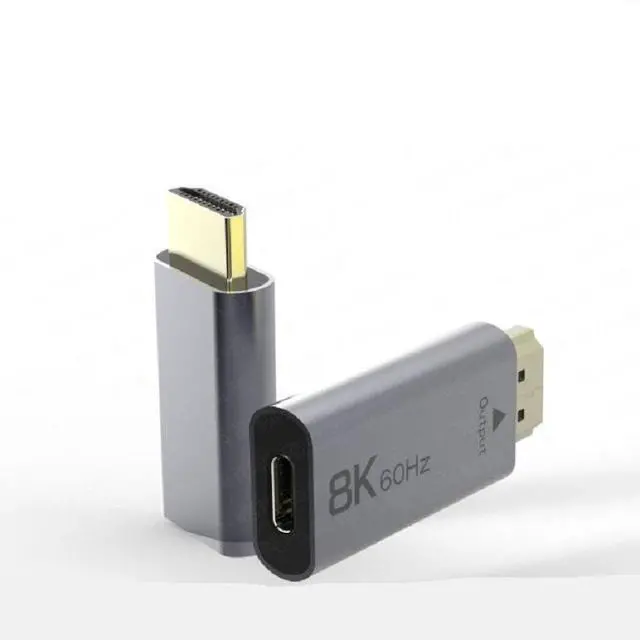 Alt view image 6 of 6 - USB-C Female to HDMI Male Adapter 8K@60Hz 4K@120Hz, Type-C to HDMI Converter, SyncMOS 7100 Chipset, 8K Display Adapter for PC / Laptop / Tablet