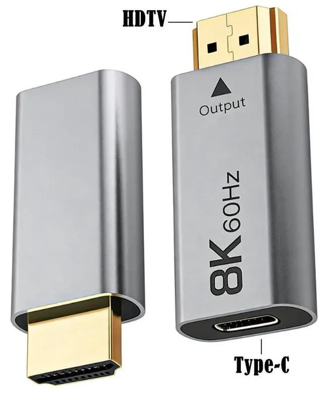 Main image of USB-C Female to HDMI Male Adapter 8K@60Hz 4K@120Hz, Type-C to HDMI Converter, SyncMOS 7100 Chipset, 8K Display Adapter for PC / Laptop / Tablet
