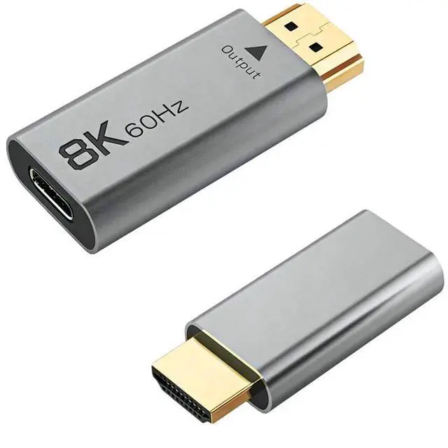 Alt view image 3 of 6 - USB-C Female to HDMI Male Adapter 8K@60Hz 4K@120Hz, Type-C to HDMI Converter, SyncMOS 7100 Chipset, 8K Display Adapter for PC / Laptop / Tablet