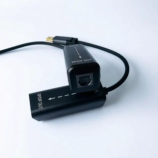 Main image of Aluminum Type-C to TOSLINK Optical Audio Adapter USB-C Male to SPDIF Fiber Female, Digital Audio Signal Converter, PCM Support for DAC / Soundbar / AV Receiver