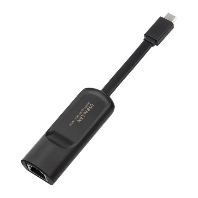 Alt view image 4 of 6 - Type-C to RJ45 Gigabit Ethernet Adapter 1000Mbps Wired Network Converter, Driver-Free, USB-C to LAN Dongle for MacBook / Laptop / Tablet, Stable Internet