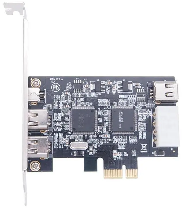 Alt view image 2 of 7 - PCIe 1394 FireWire Card for Desktop PC DV / HDV High-Definition Video Capture Card, IEEE 1394a Adapter, PCI-E 1X Interface for Digital Video Transfer
