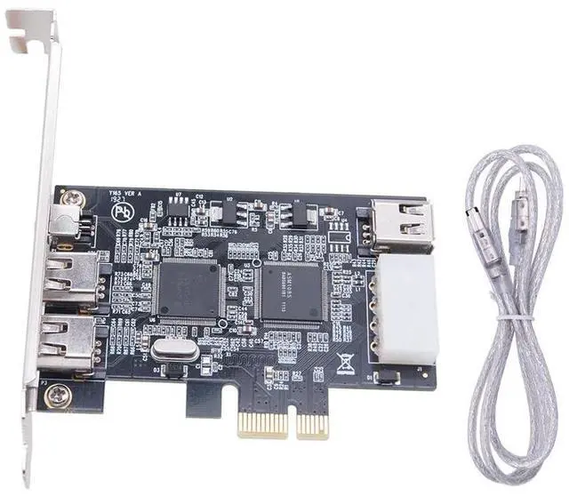 Main image of PCIe 1394 FireWire Card for Desktop PC DV / HDV High-Definition Video Capture Card, IEEE 1394a Adapter, PCI-E 1X Interface for Digital Video Transfer