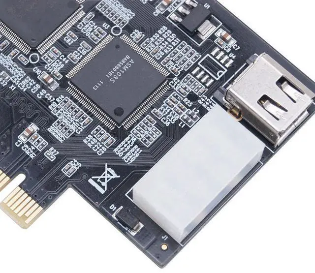 Alt view image 3 of 7 - PCIe 1394 FireWire Card for Desktop PC DV / HDV High-Definition Video Capture Card, IEEE 1394a Adapter, PCI-E 1X Interface for Digital Video Transfer