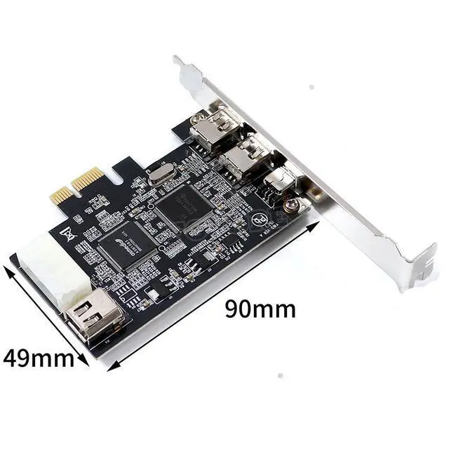 Alt view image 7 of 7 - PCIe 1394 FireWire Card for Desktop PC DV / HDV High-Definition Video Capture Card, IEEE 1394a Adapter, PCI-E 1X Interface for Digital Video Transfer
