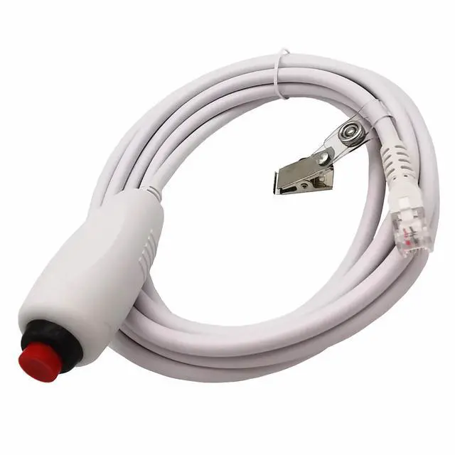 Alt view image 5 of 6 - 6P4C Nurse Call Button Cable Patient Emergency Stop Switch Cord, Nurse Call System Replacement Line with Push-Button Switch for Hospitals / Nursing Homes