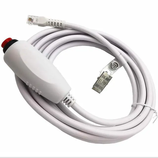Alt view image 2 of 6 - 6P4C Nurse Call Button Cable Patient Emergency Stop Switch Cord, Nurse Call System Replacement Line with Push-Button Switch for Hospitals / Nursing Homes