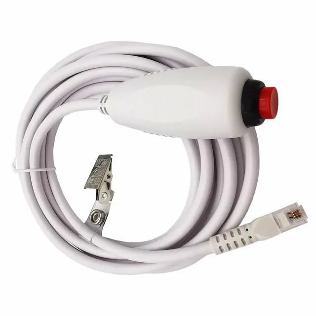 Alt view image 6 of 6 - 6P4C Nurse Call Button Cable Patient Emergency Stop Switch Cord, Nurse Call System Replacement Line with Push-Button Switch for Hospitals / Nursing Homes