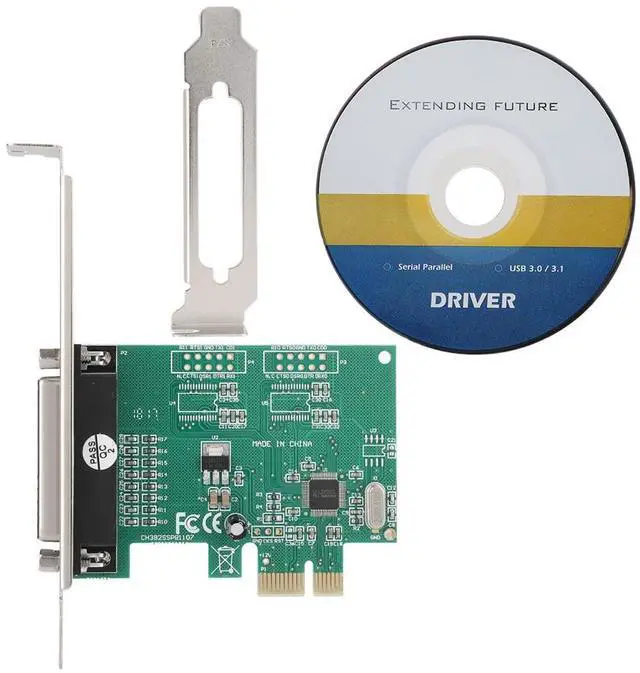 Main image of PCIe Parallel Port Card DB25 LPT Printer Interface Expansion Adapter, WCH382 Chipset, Industrial-Grade, 25-Pin Parallel Port for Printer / Legacy Devices