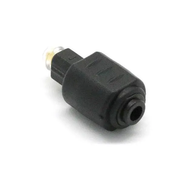 Alt view image 5 of 6 - TOSLINK Optical Audio Adapter Square to Round 3.5mm, TOSLINK Square Male to 3.5mm Round Female SPDIF Optical Audio Converter Connector