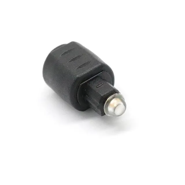 Alt view image 6 of 6 - TOSLINK Optical Audio Adapter Square to Round 3.5mm, TOSLINK Square Male to 3.5mm Round Female SPDIF Optical Audio Converter Connector