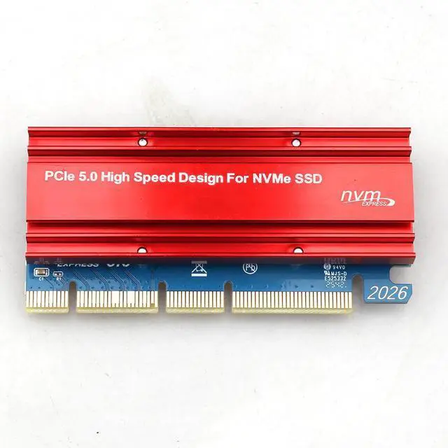 Main image of PCIe 5.0 to M.2 NVMe Adapter Card M.2 Key M to PCI-E 5.0 x4 Converter, High-Speed NGFF SSD Expansion for Desktop / Server / Workstation