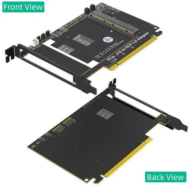 Alt view image 2 of 7 - PCIe 5.0 x16 to Gen-Z 4C+ / SFF-TA-1002 Adapter Card Supports OCP NIC 3.0 Network Card, PCIe Gen5 Converter for Server / Workstation / Data Center