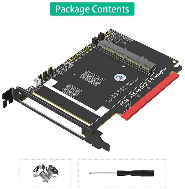 Alt view image 4 of 7 - PCIe 5.0 x16 to Gen-Z 4C+ / SFF-TA-1002 Adapter Card Supports OCP NIC 3.0 Network Card, PCIe Gen5 Converter for Server / Workstation / Data Center