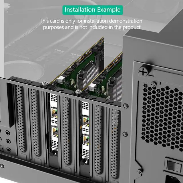 Alt view image 5 of 7 - PCIe 5.0 x16 to Gen-Z 4C+ / SFF-TA-1002 Adapter Card Supports OCP NIC 3.0 Network Card, PCIe Gen5 Converter for Server / Workstation / Data Center