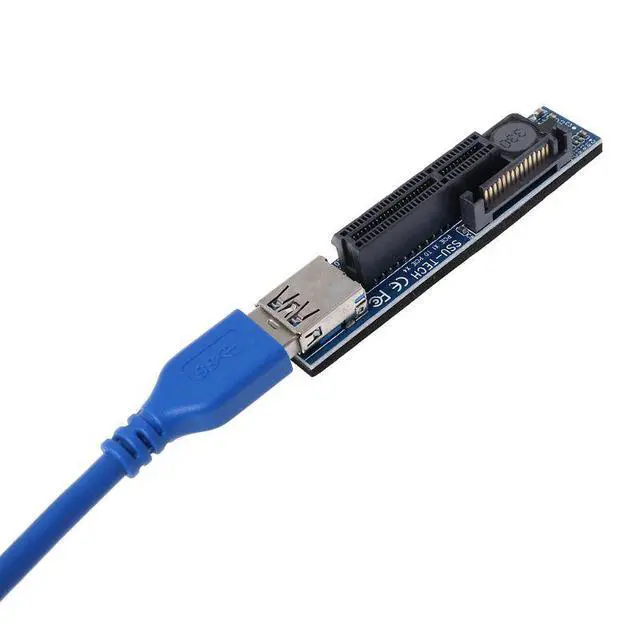 Alt view image 4 of 7 - PCIe x1 to x4 Extension Cable PCIe 3.0 Slot Adapter Riser, x1 to x4 Converter for Network Card / Expansion Card - 0.3m