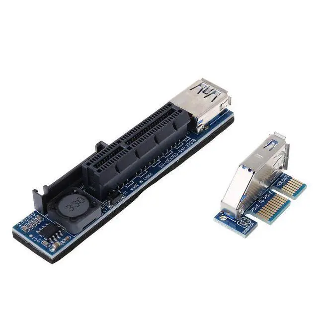 Alt view image 3 of 7 - PCIe x1 to x4 Extension Cable PCIe 3.0 Slot Adapter Riser, x1 to x4 Converter for Network Card / Expansion Card - 0.3m
