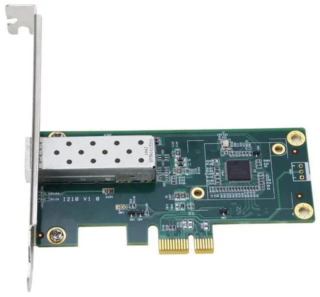Alt view image 2 of 6 - PCIe Server Gigabit Fiber Network Card Intel I210, Single SFP Port, Supports Multi-Mode / Single-Mode, ESXi / Diskless Boot, for Desktop / Server